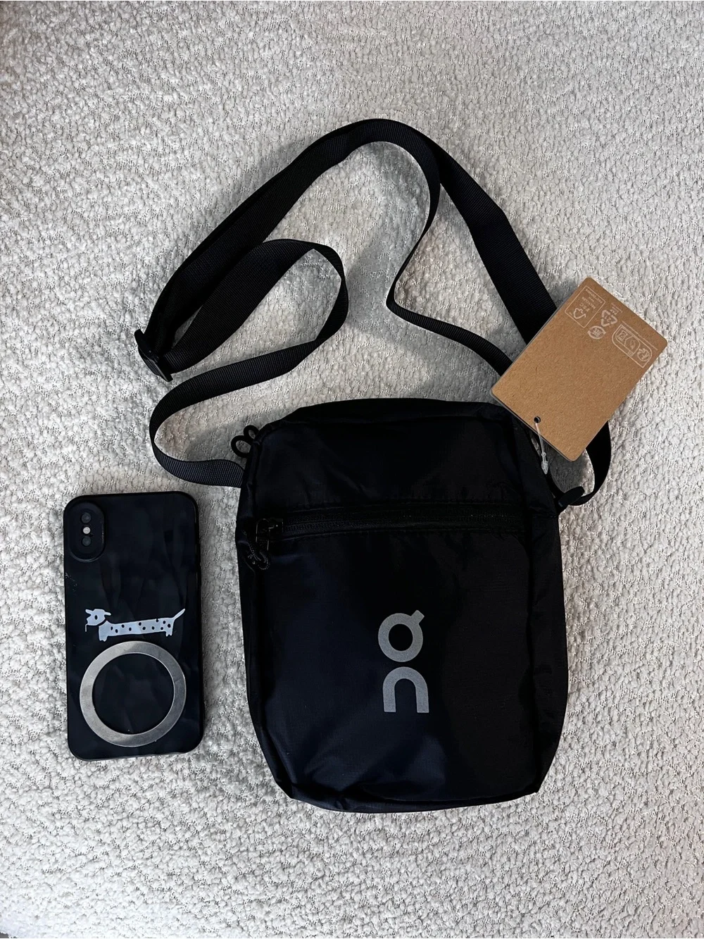 On Running Black Crossbody Bag Sling bag
